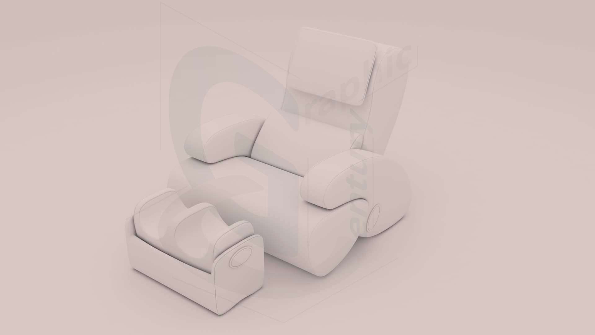 modélisation design fauteuil